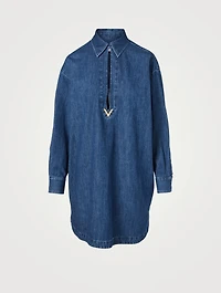Cotton Denim Short Kaftan