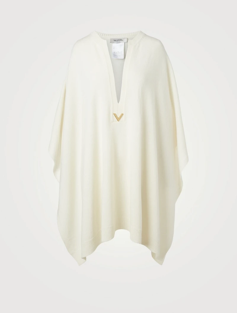 Wool And Cashmere Poncho Sweater