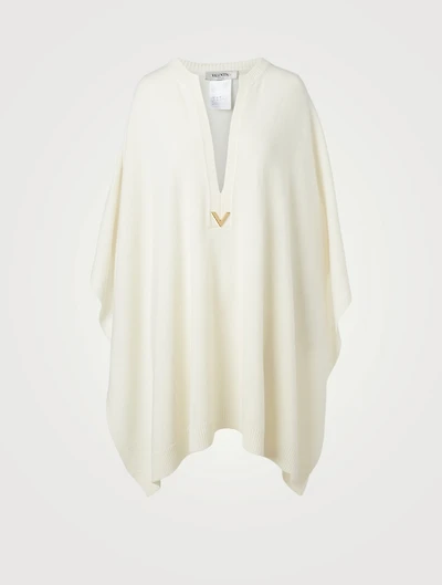 Wool And Cashmere Poncho Sweater