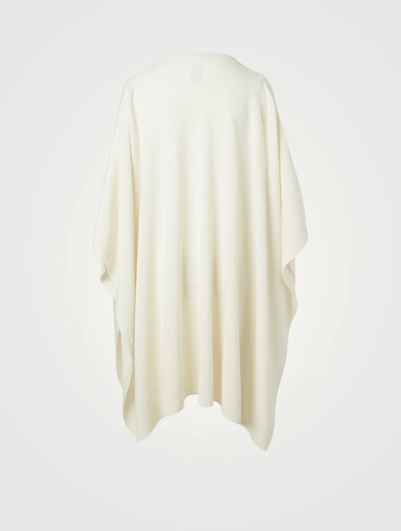Wool And Cashmere Poncho Sweater