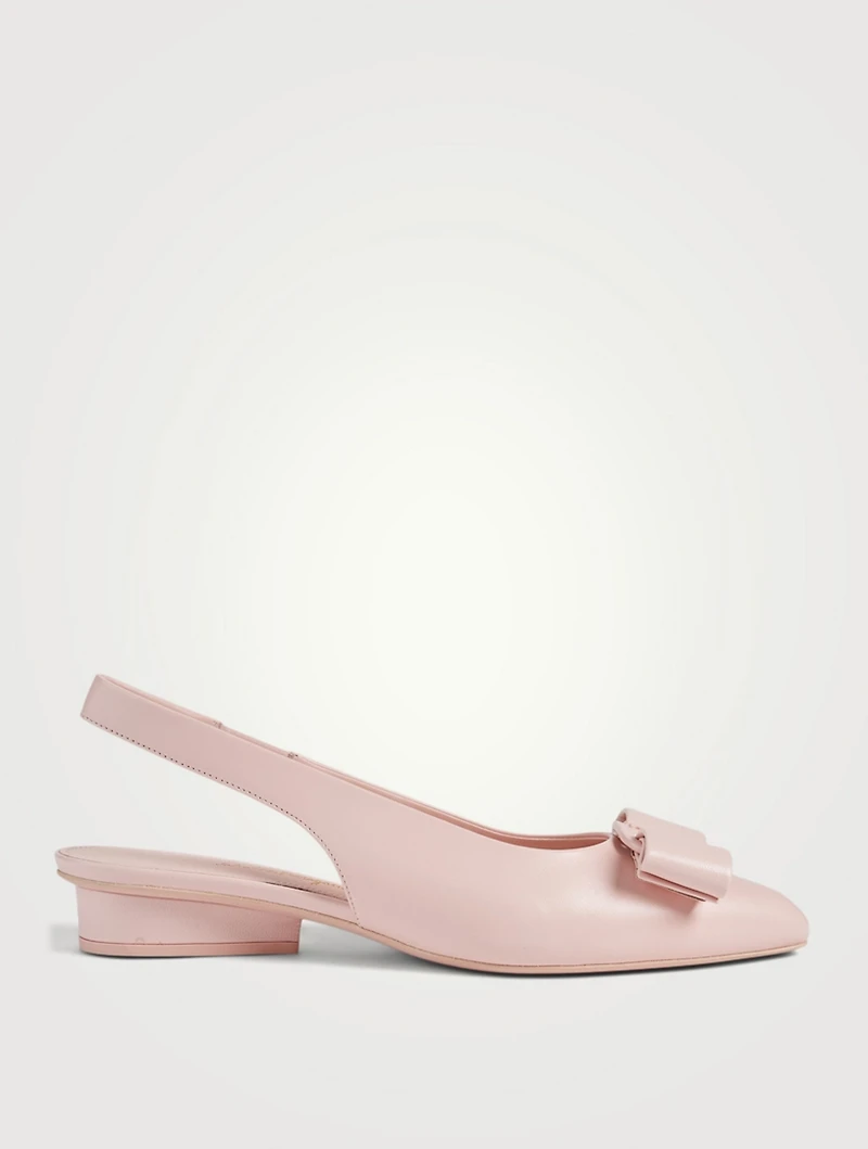 Viva Leather Slingback Pumps