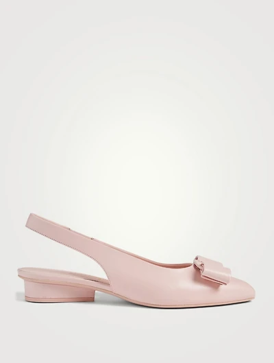 Viva Leather Slingback Pumps