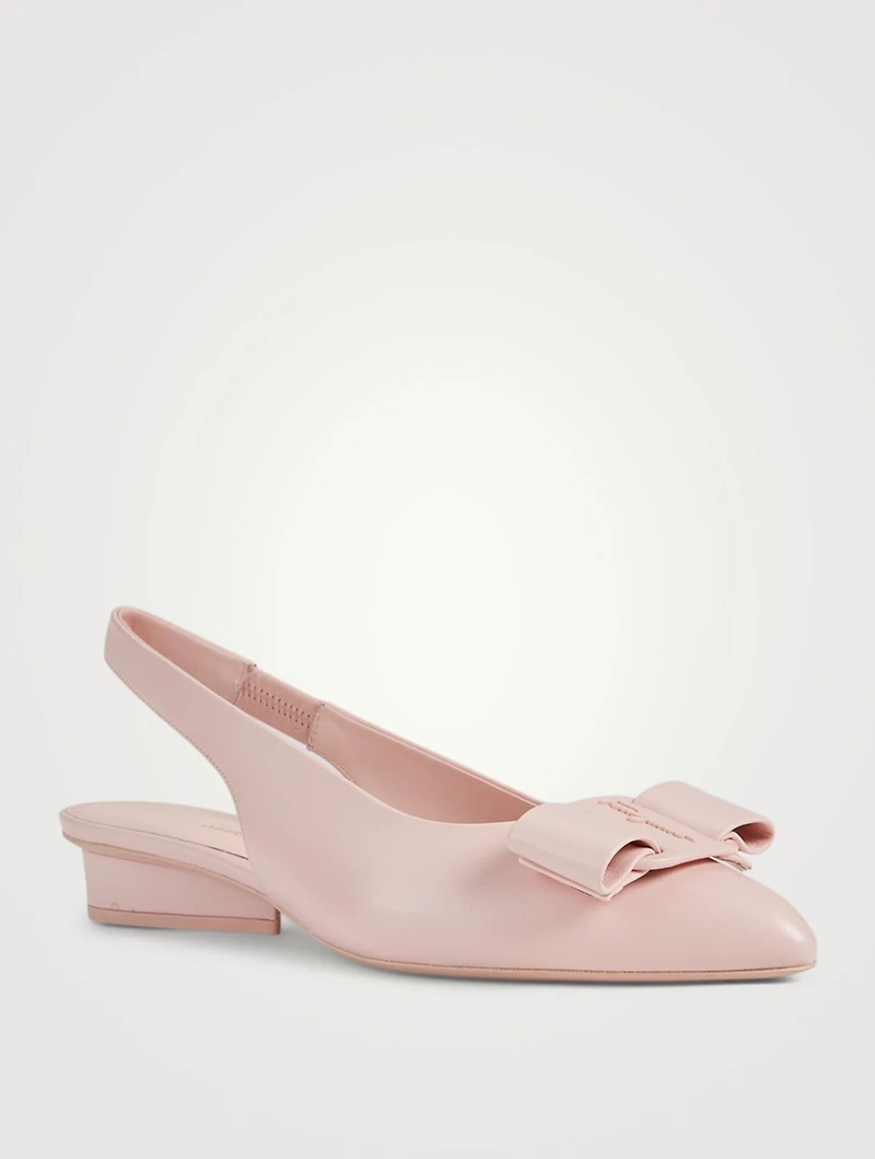 Viva Leather Slingback Pumps