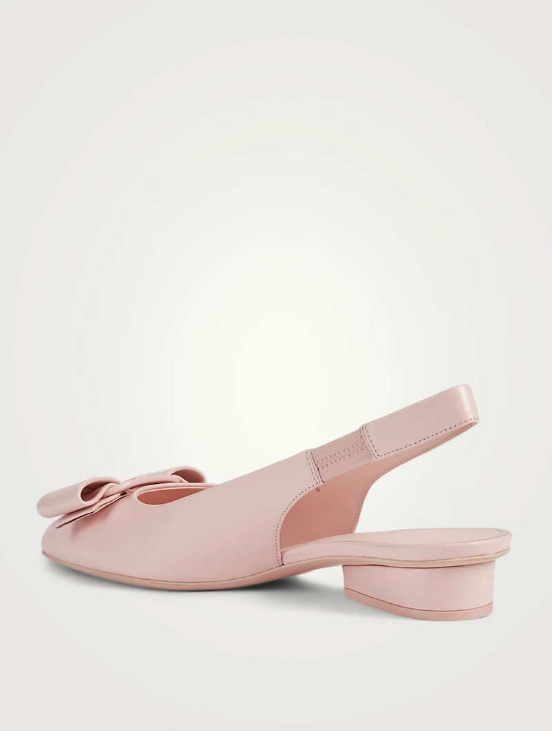Viva Leather Slingback Pumps