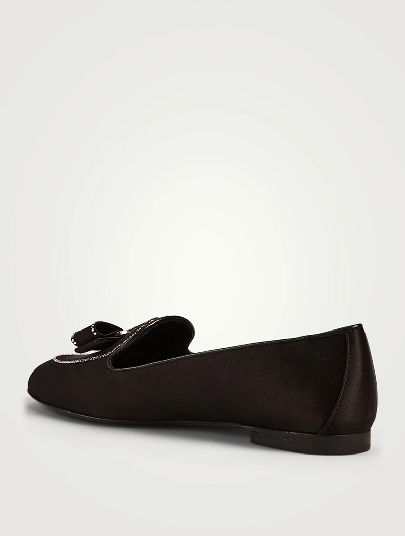 Libby Strass Satin Loafers