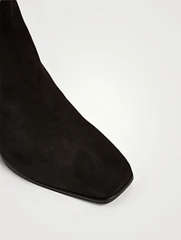 Cassaro Suede Heeled Ankle Boots