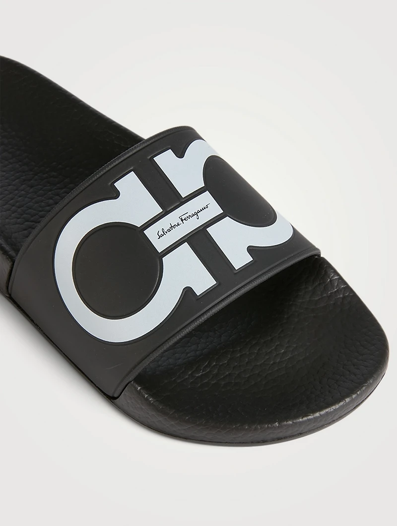 Groovy Gancini PVC Slide Sandals