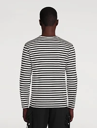 Heart Long Sleeve T-Shirt Stripe