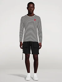 Heart Long Sleeve T-Shirt Stripe