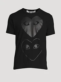 Cotton Double Heart Logo T-Shirt