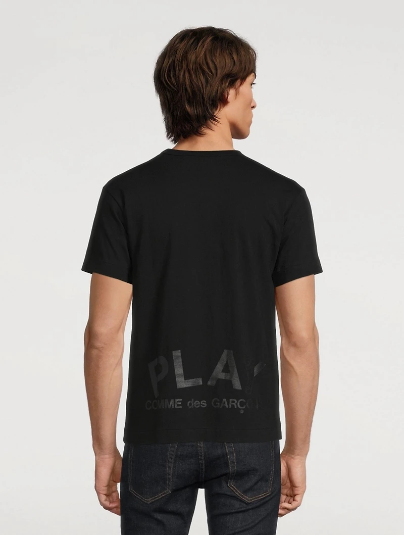 Cotton Double Heart Logo T-Shirt