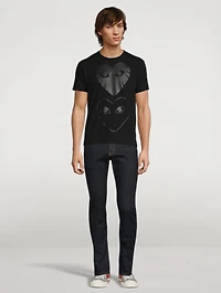 Cotton Double Heart Logo T-Shirt