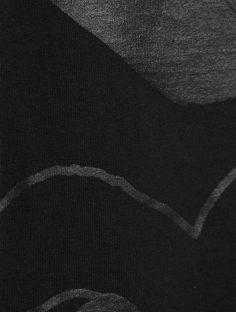 Cotton Double Heart Logo T-Shirt
