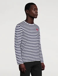 Heart Long Sleeve T-Shirt Stripe
