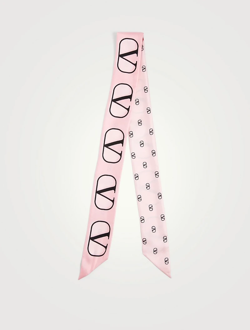 VLOGO Silk Skinny Scarf