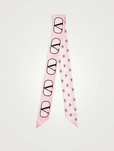 VLOGO Silk Skinny Scarf