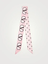 VLOGO Silk Skinny Scarf