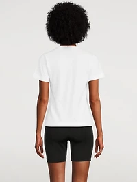 Cotton Heart T-Shirt With Logo Graphics