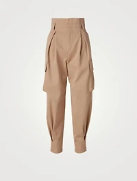 High-Waisted Cargo Pants