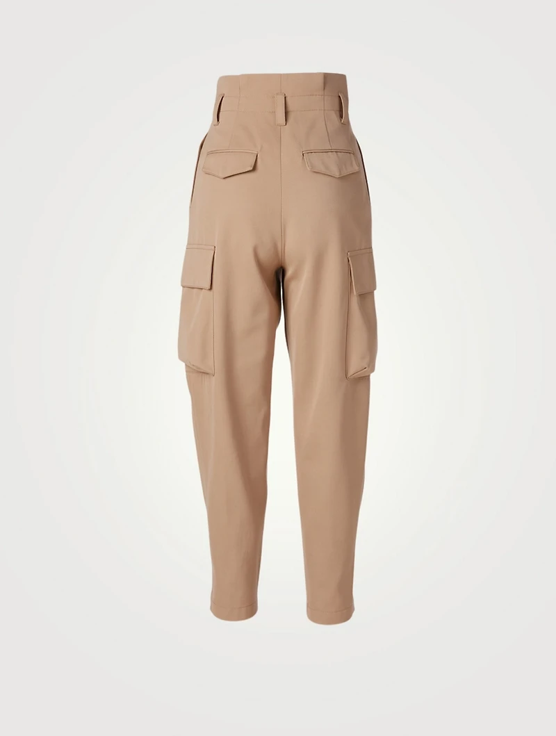 High-Waisted Cargo Pants
