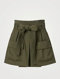High-Waisted Cargo Shorts