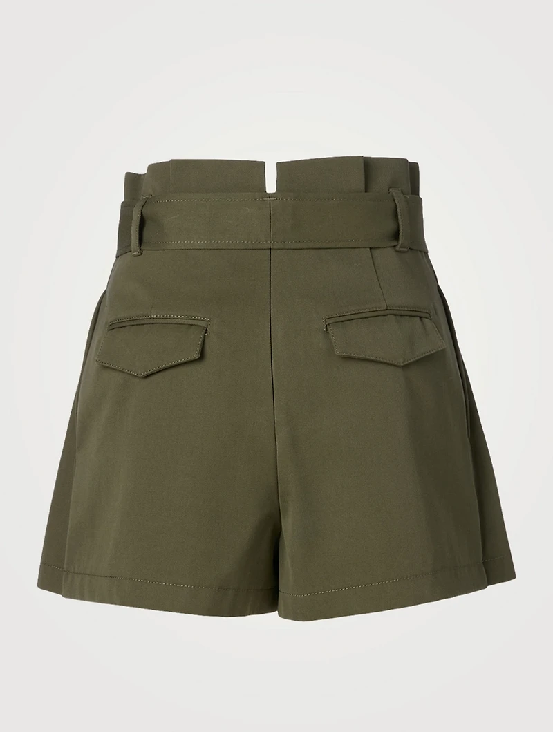 High-Waisted Cargo Shorts