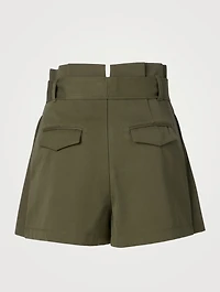 High-Waisted Cargo Shorts