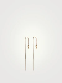 Opyum YSL Monogram Threader Earrings