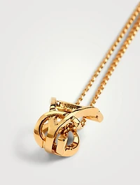 YSL Monogram Twist Pendant Necklace
