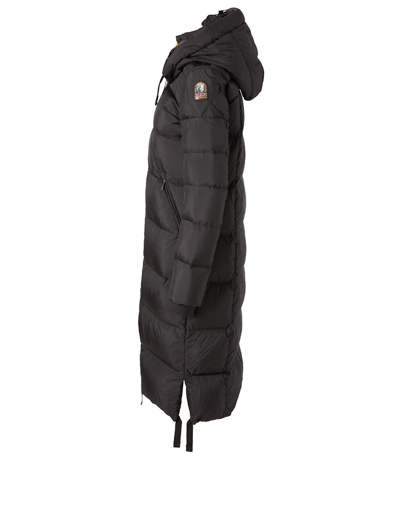 Panda Down Long Parka With Hood