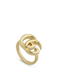 Large GG Running 18K Gold Ring