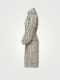 Cotton Poplin Dress Parasol Print