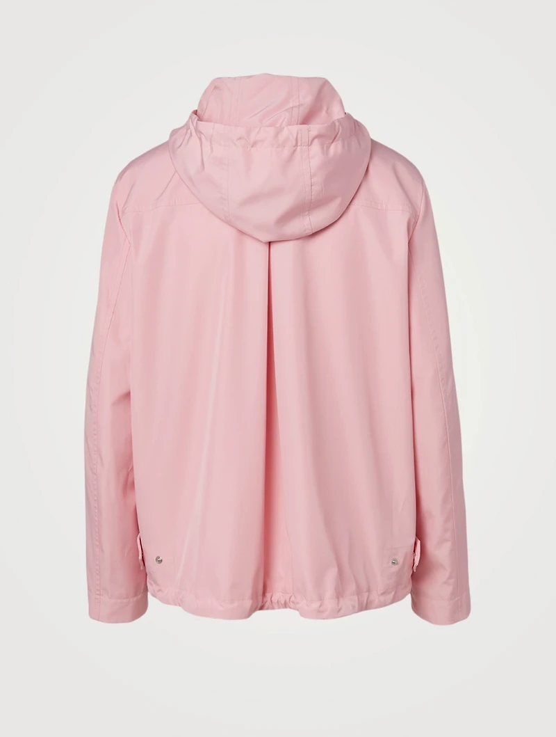 Techno Short Coat With Hood
