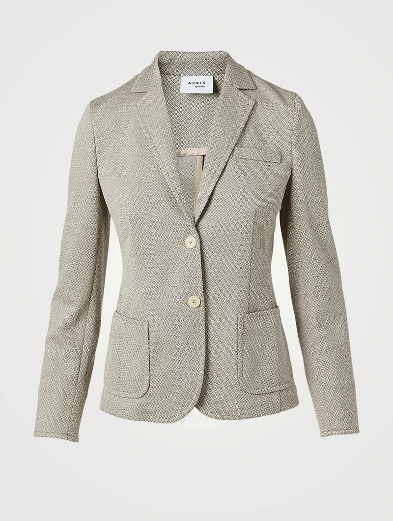 Fitted Single-Breasted Blazer