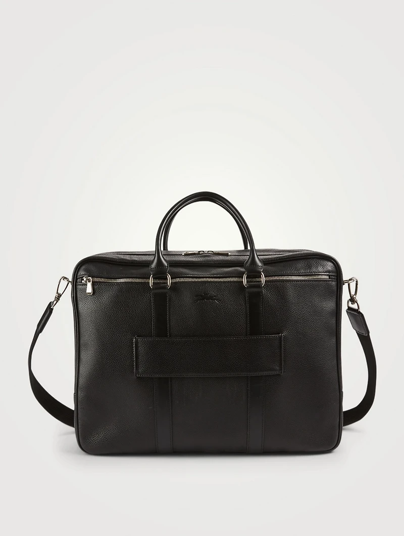 Large Le Foulonné Leather Briefcase