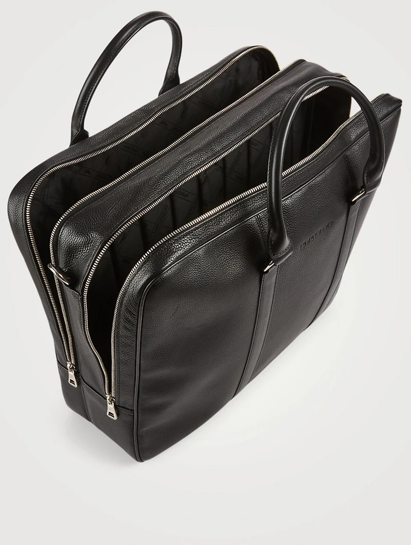 Large Le Foulonné Leather Briefcase