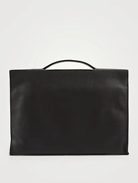 Small Le Foulonné Leather Briefcase