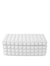 Charade Square Studded Porcelain Box