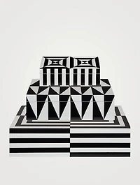 Medium Op Art Lacquer Box