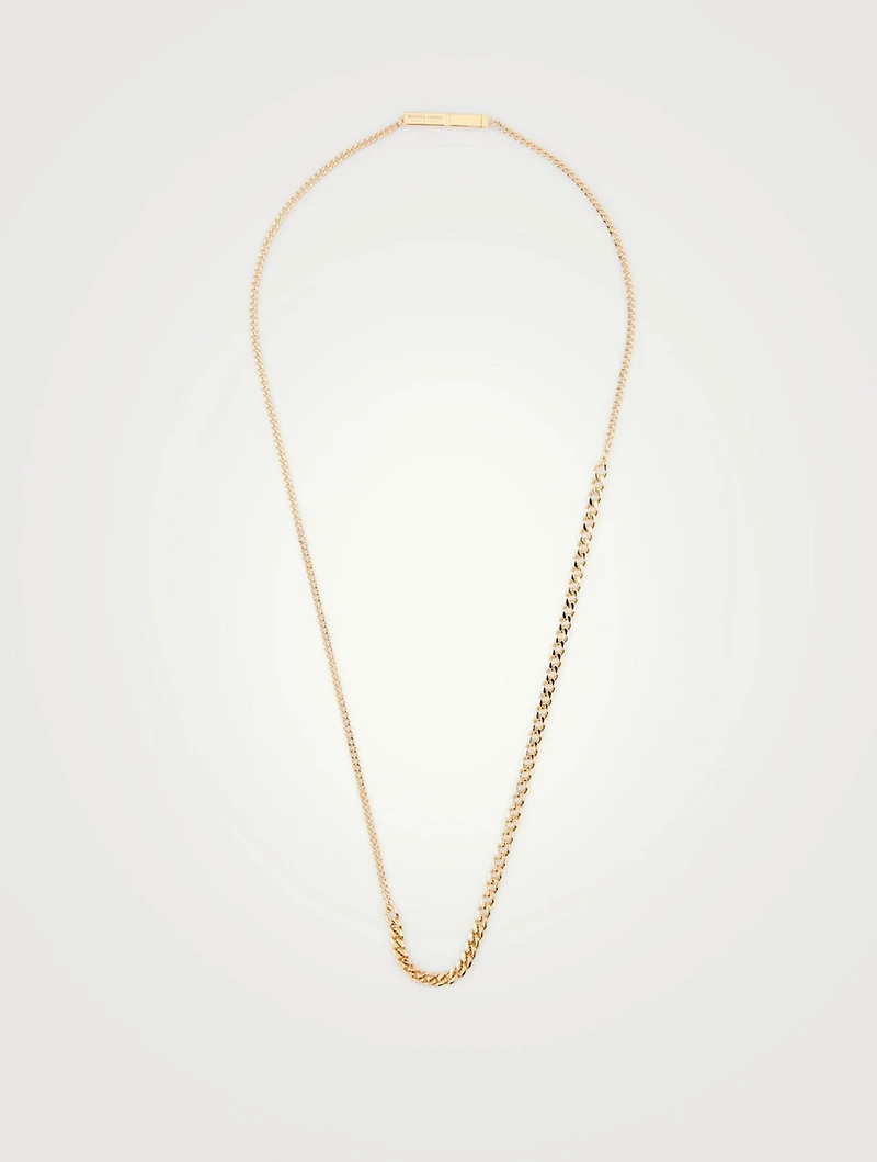 18K Goldplated Mixed Chain Necklace