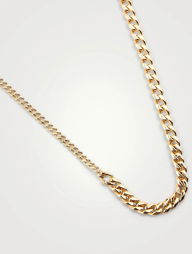 18K Goldplated Mixed Chain Necklace