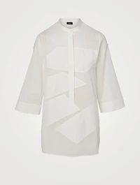Cotton Voile Tunic Blouse