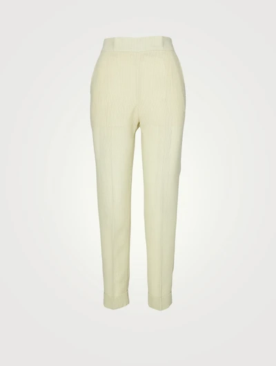 Wool And Silk Seersucker Pants