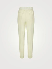 Wool And Silk Seersucker Pants