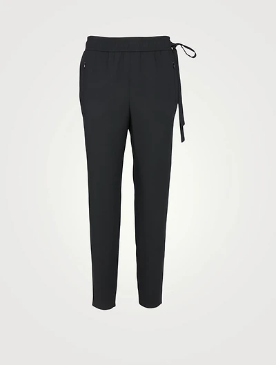 Wool-Blend Fleece Jogger Pants
