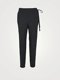 Wool-Blend Fleece Jogger Pants
