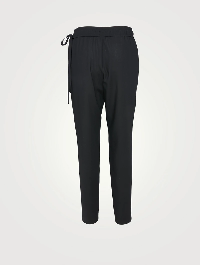 Wool-Blend Fleece Jogger Pants