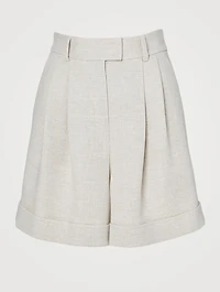 Linen Double Face Shorts