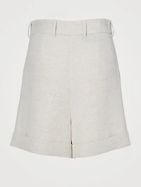 Linen Double Face Shorts