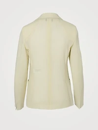 Wool And Silk Seersucker Blazer